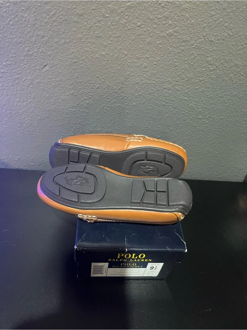 Polo by Ralph Lauren Cognac Leather Kids Loafers
